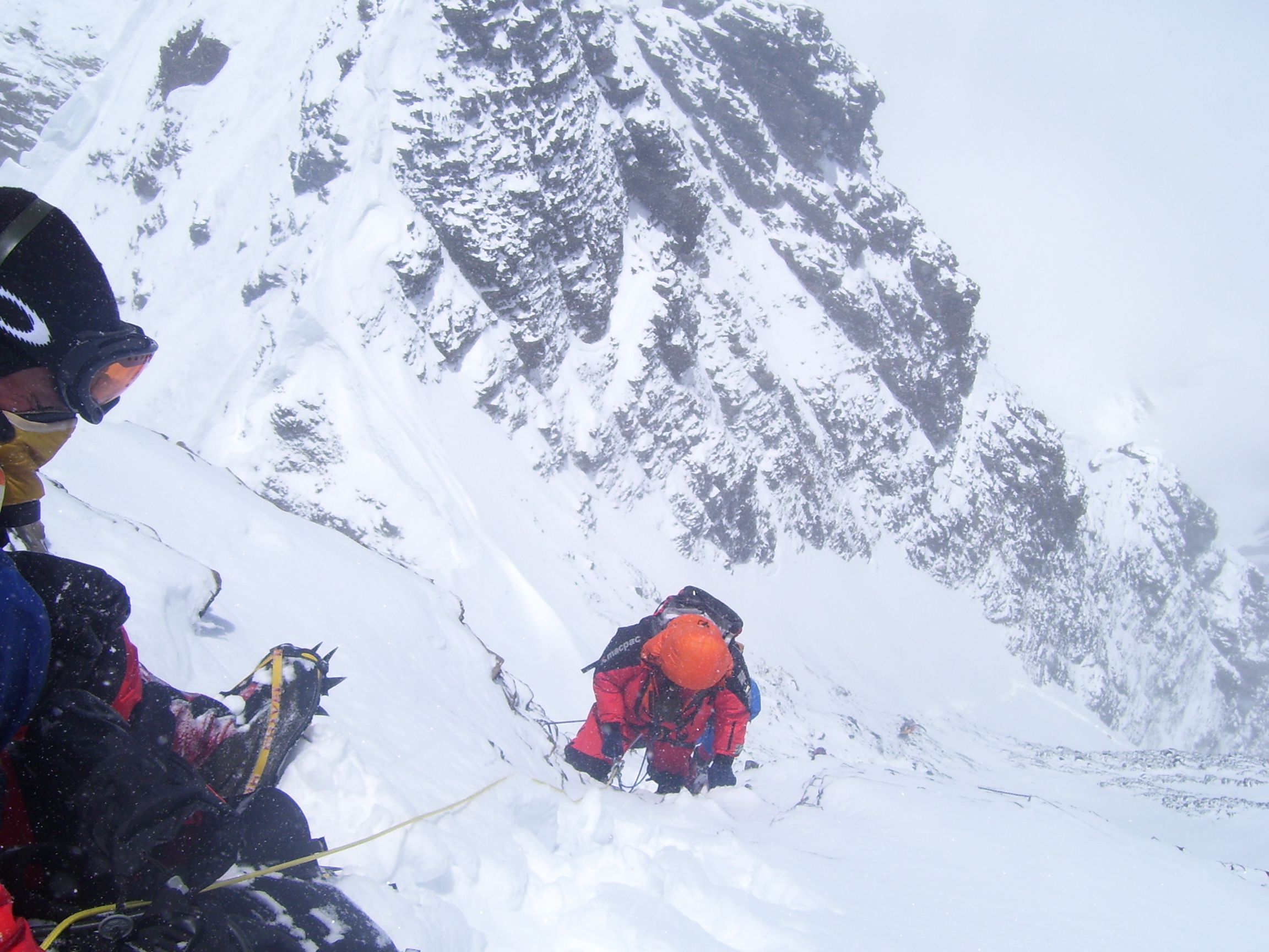 Climbing on Lhotse Face