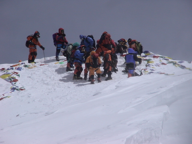On the Summit of Mt Everest 